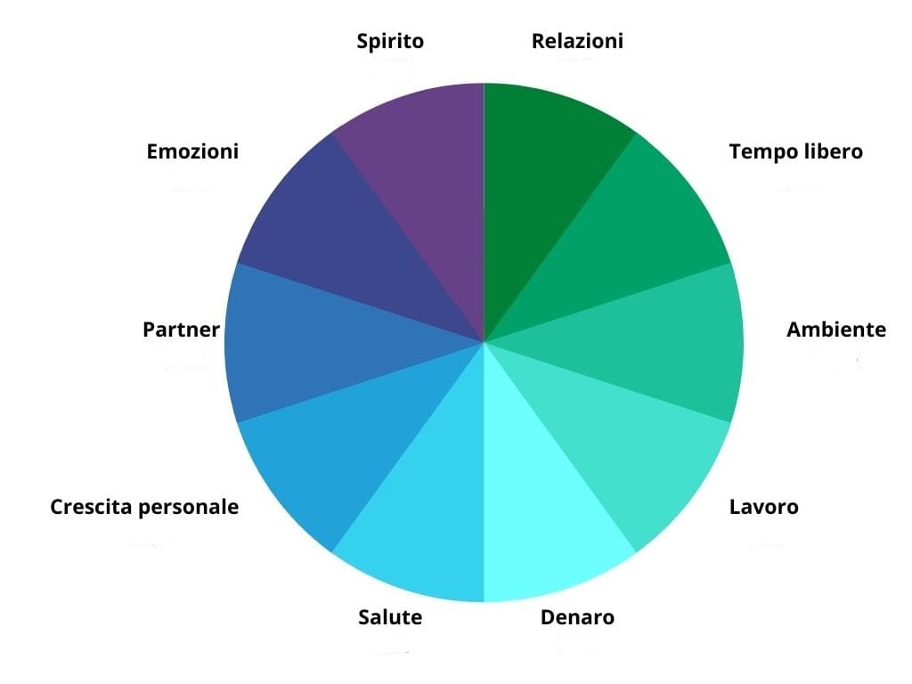 grafico ruota della vita